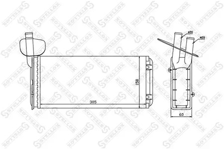 Теплообменник отопления салона STELLOX 10-35020-SX