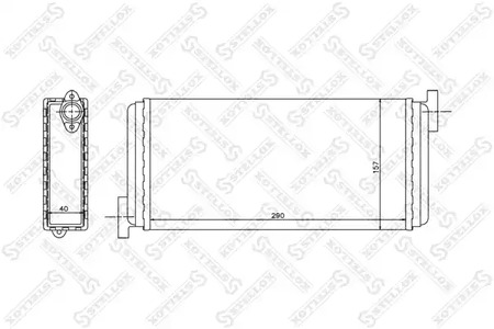 Теплообменник отопления салона STELLOX 10-35049-SX