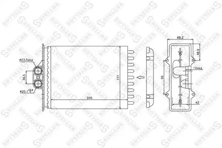 Теплообменник отопления салона STELLOX 10-35056-SX