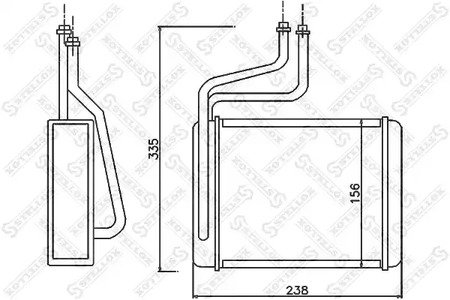 Теплообменник отопления салона STELLOX 10-35070-SX