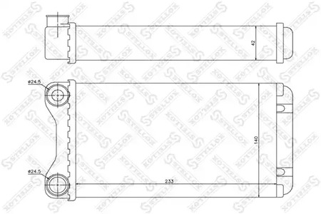 Теплообменник отопления салона STELLOX 10-35102-SX