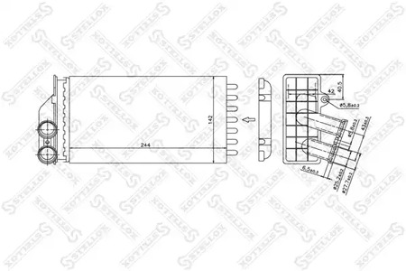 Теплообменник отопления салона STELLOX 10-35103-SX