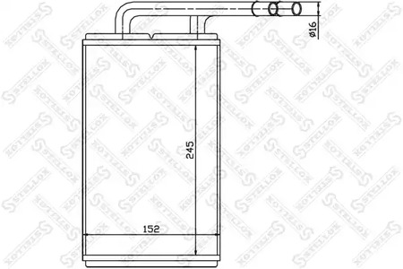 Радиатор печки STELLOX 10-35111-SX