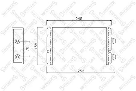 Теплообменник отопления салона STELLOX 10-35118-SX