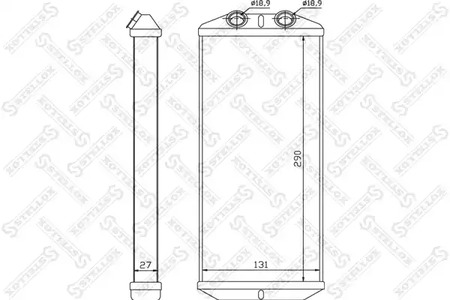 Теплообменник отопления салона STELLOX 10-35140-SX