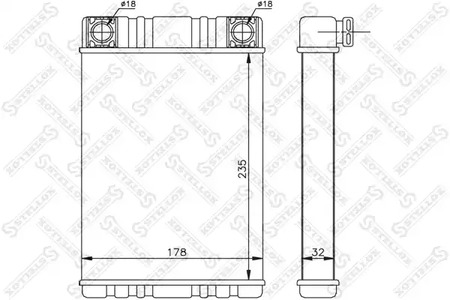 Теплообменник отопления салона STELLOX 10-35144-SX