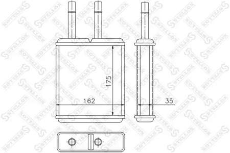 Теплообменник отопления салона STELLOX 10-35169-SX