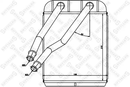 Теплообменник отопления салона STELLOX 10-35205-SX