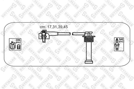 Комплект проводов зажигания STELLOX 10-38113-SX