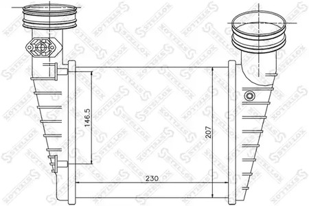 Интеркулер STELLOX 10-40157-SX
