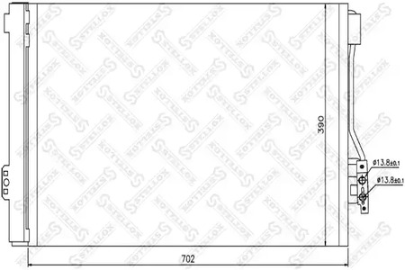 Конденсатор кондиционера STELLOX 10-45132-SX