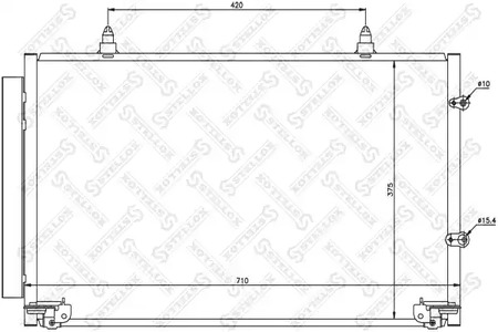 Конденсатор кондиционера STELLOX 10-45152-SX