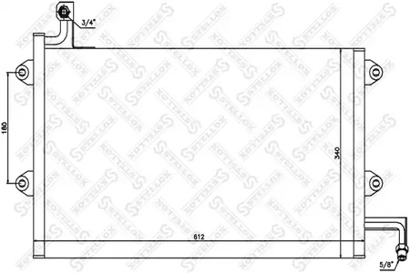 Конденсатор кондиционера STELLOX 10-45161-SX