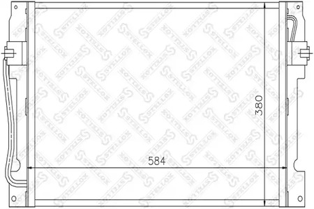 Конденсатор кондиционера STELLOX 10-45168-SX