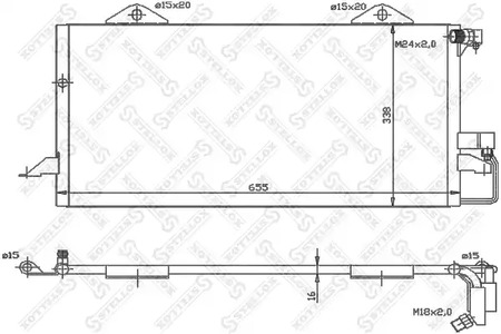Конденсатор кондиционера STELLOX 10-45300-SX