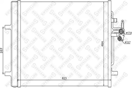 Конденсатор кондиционера STELLOX 10-45692-SX