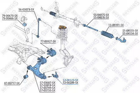 Опора шаровая STELLOX 52-00323-SX