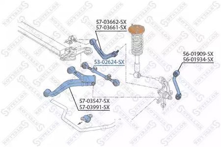 Рулевая тяга STELLOX 53-02624-SX