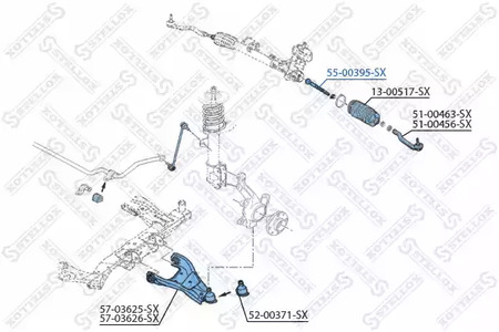Запчасть STELLOX 55-00395-SX