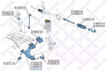 Запчасть STELLOX 57-03750-SX