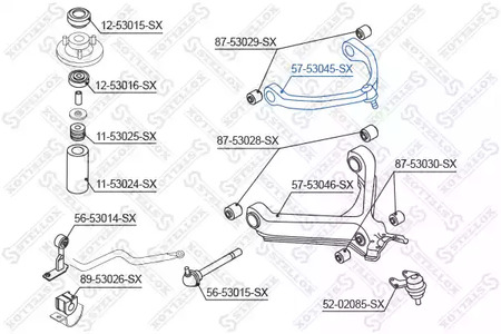 Рычаг подвески STELLOX 57-53045-SX