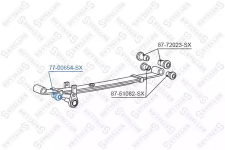Рычаг независимой подвески колеса STELLOX 77-00654-SX