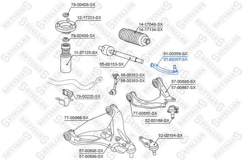 Запчасть STELLOX 51-00357-SX