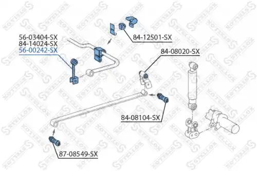 56-00242-sx тяга стабилизатора заднего STELLOX 56-00242-SX