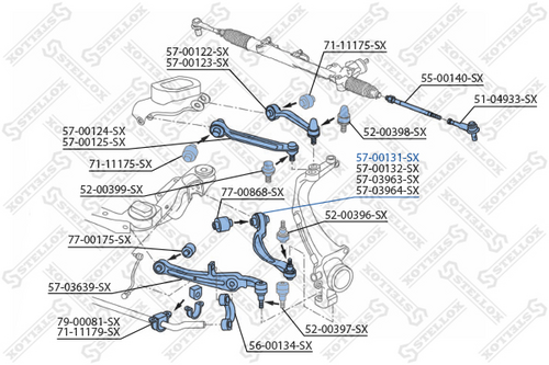 Рычаг подвески STELLOX 57-00131-SX