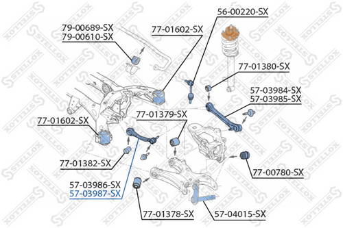Рычаг подвески STELLOX 57-03987-SX