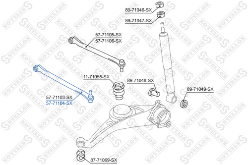 Рычаг подвески STELLOX 57-71104-SX