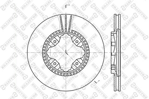 Тормозные диски STELLOX 6020-2618V-SX
