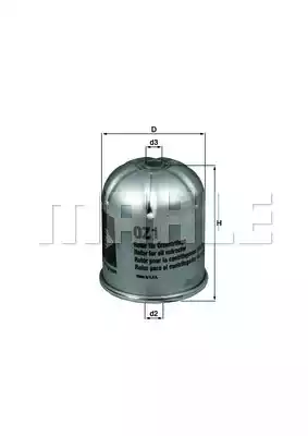 Фильтр масляный MAHLE/KNECHT OZ1D
