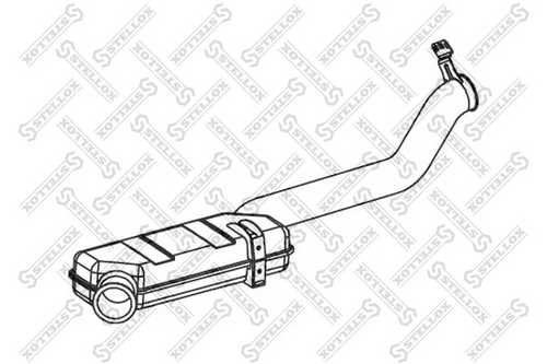 82-03744-sx труба глушителя задняя STELLOX 82-03744-SX