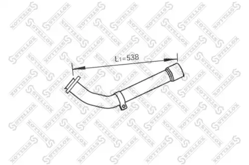 82-03778-sx труба глушителя приемная 1-изг STELLOX 82-03778-SX