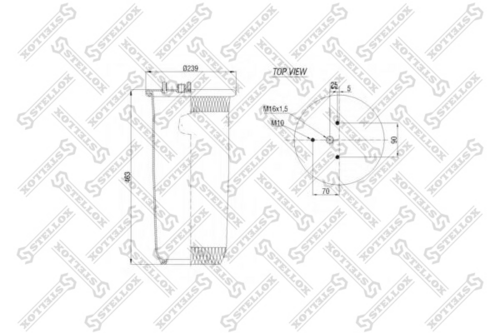 84-00137-sx пневмоподушка без стак. STELLOX 84-00137-SX