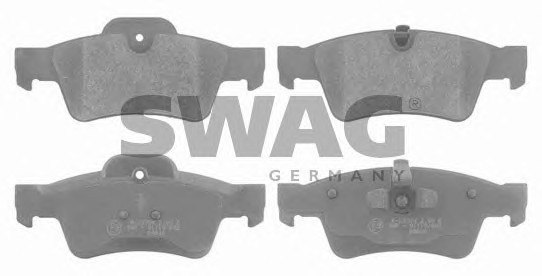Комплект тормозных колодок дисковый тормоз SWAG 10916615
