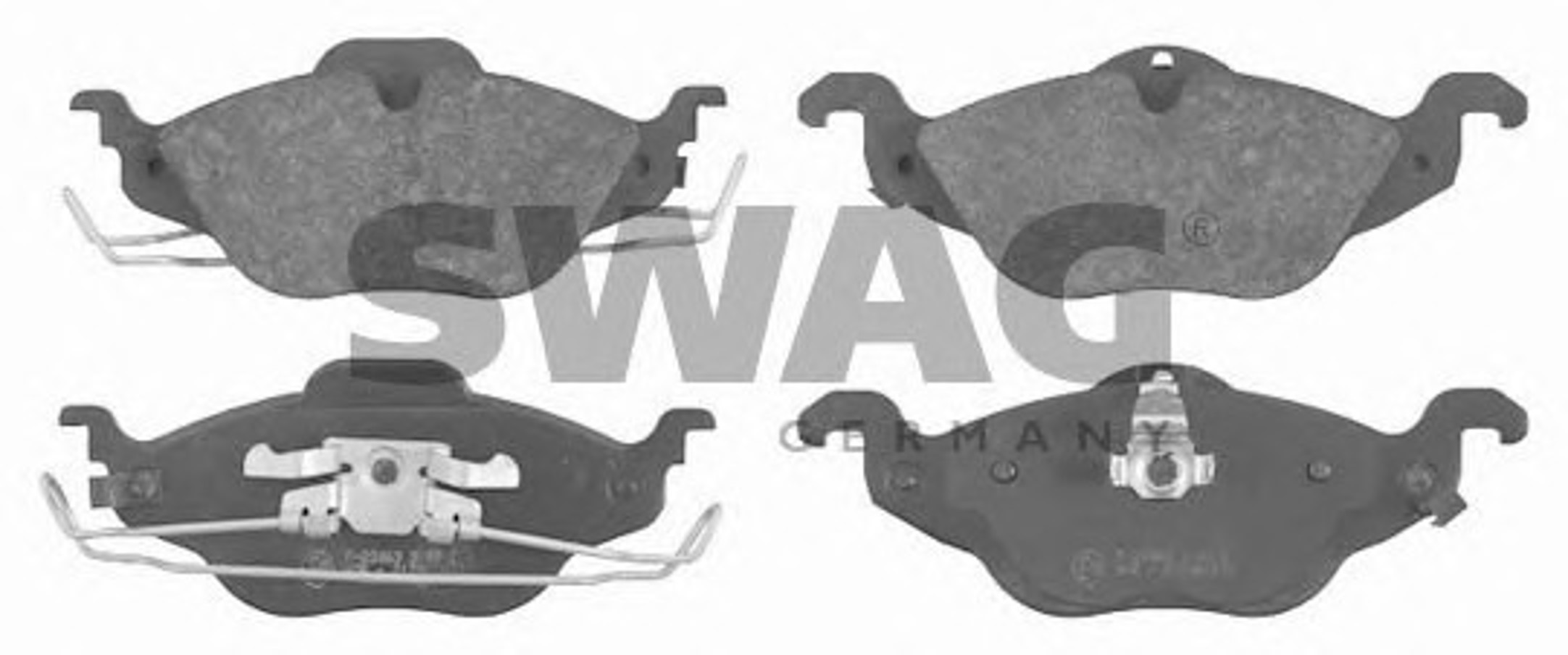 Комплект тормозных колодок дисковый тормоз SWAG 40916233