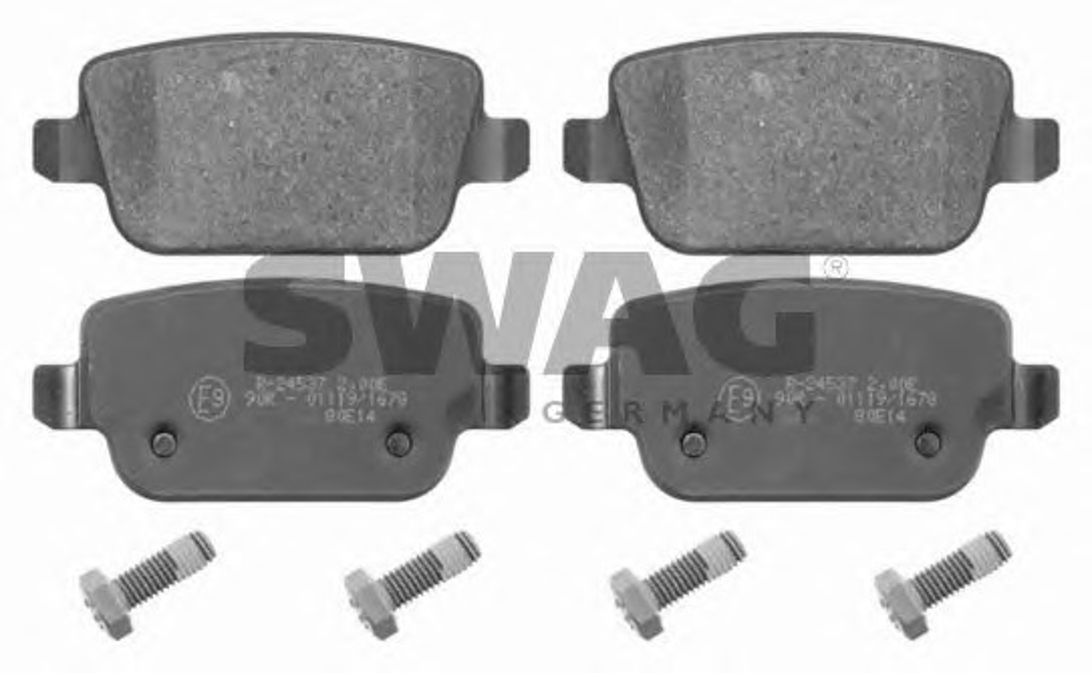Колодки тормозные дисковые SWAG 50916642