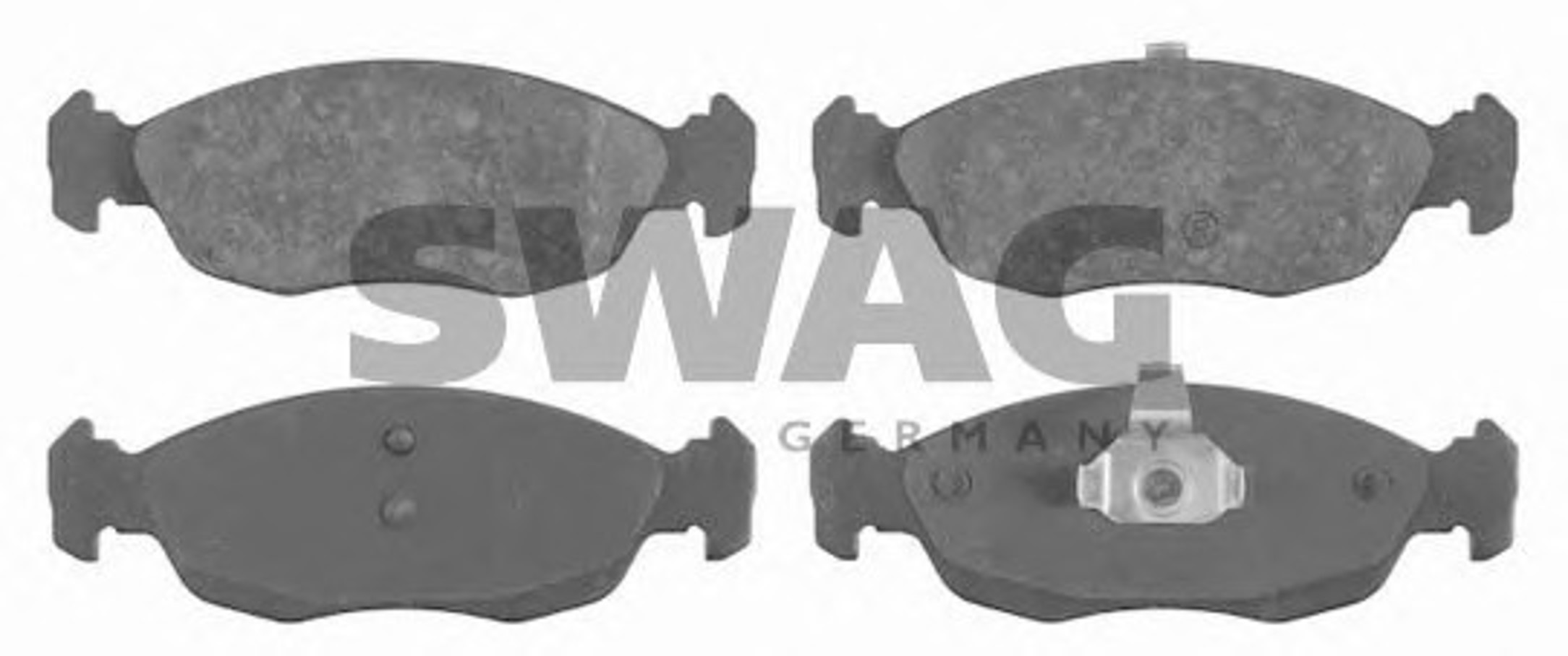 Комплект тормозных колодок дисковый тормоз SWAG 62916238