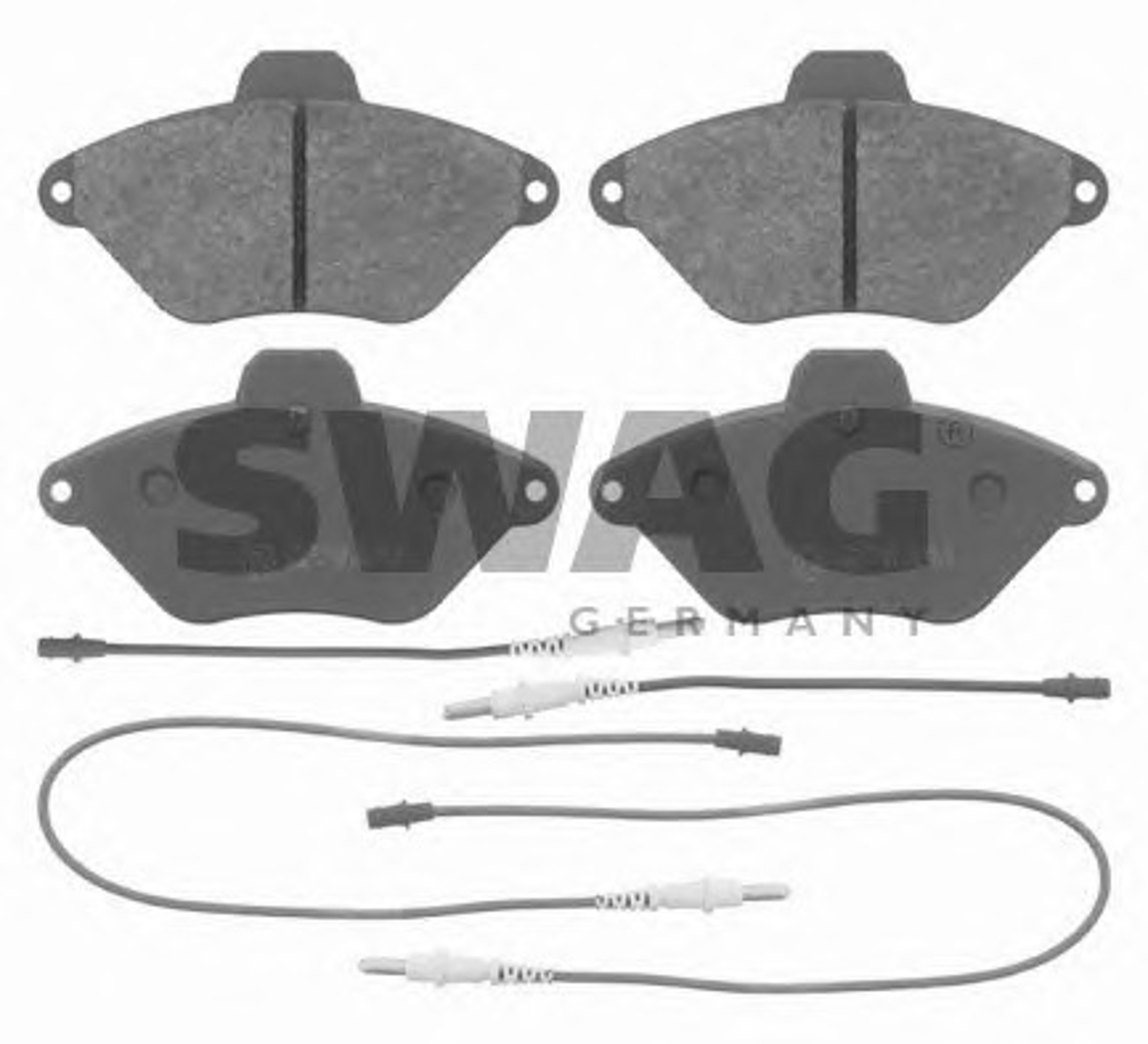 Комплект тормозных колодок дисковый тормоз SWAG 64916415