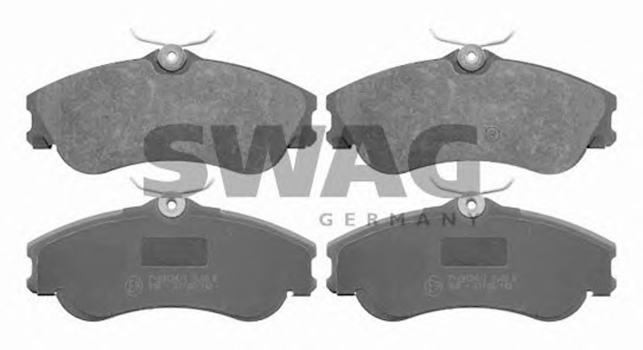 Комплект тормозных колодок дисковый тормоз SWAG 64916421