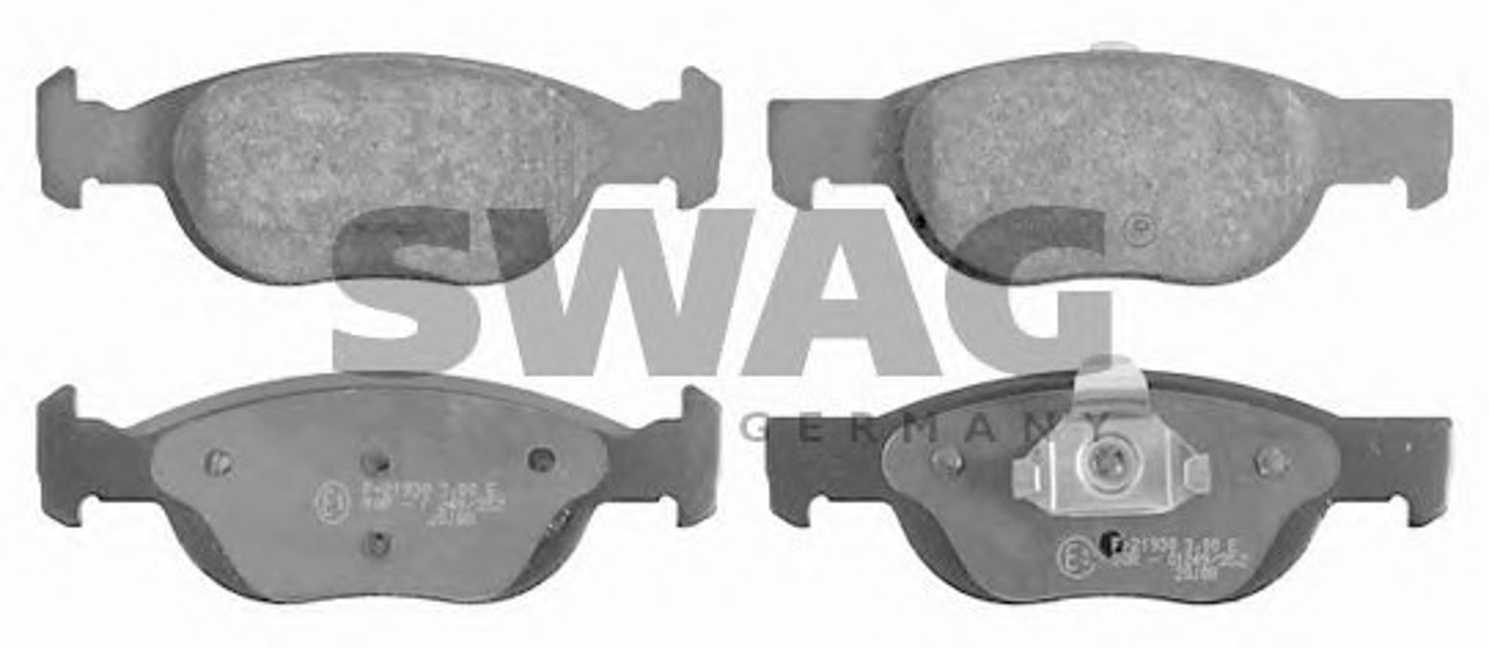 Комплект тормозных колодок дисковый тормоз SWAG 70916093