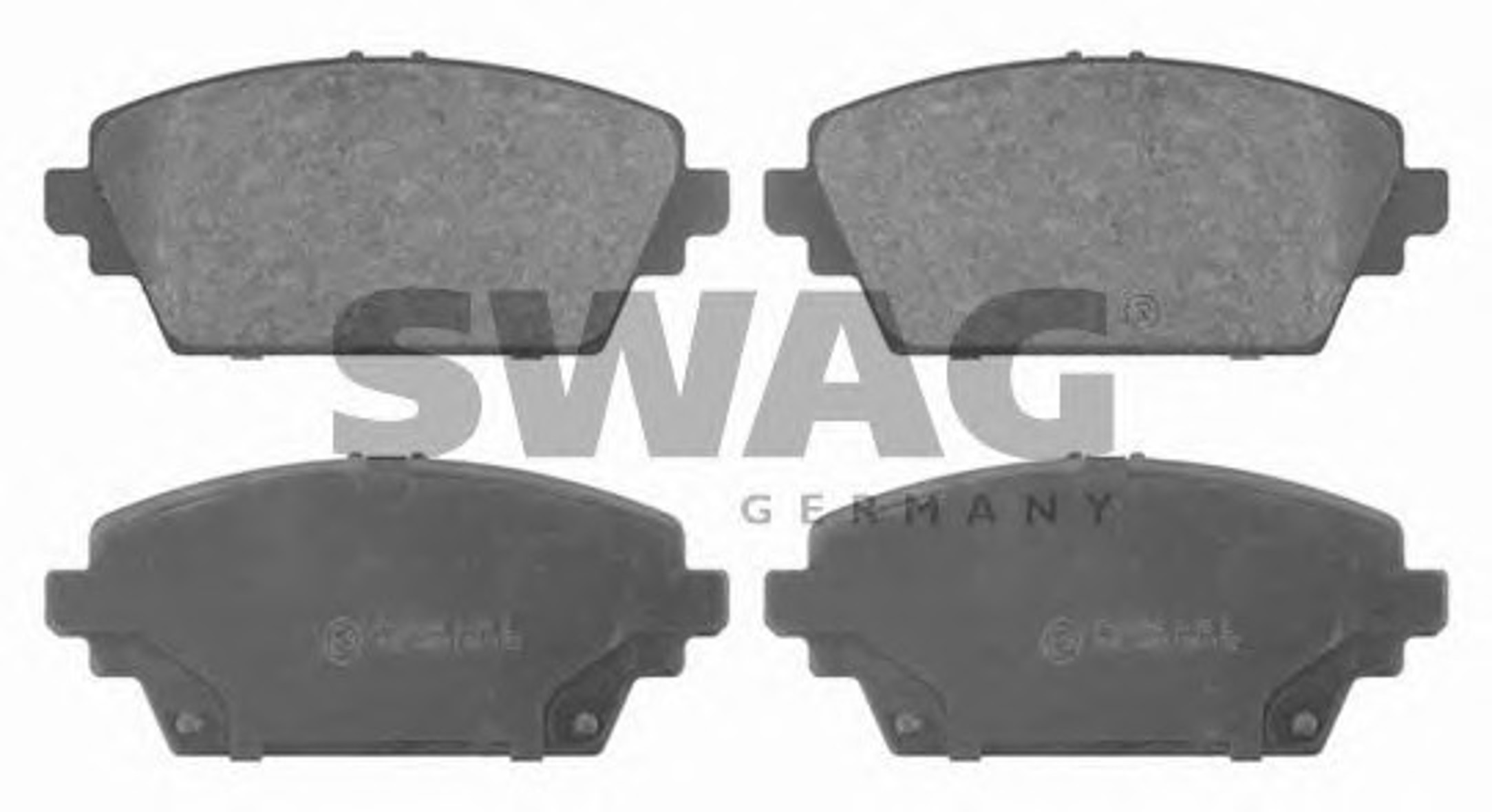 Комплект тормозных колодок дисковый тормоз SWAG 82916389