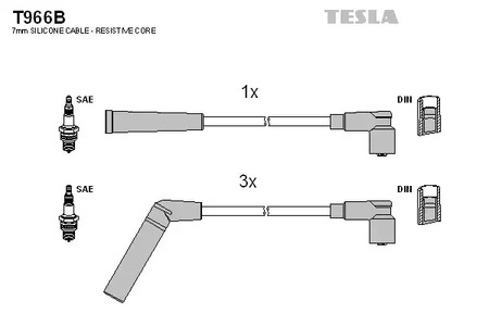 Провод высоковольтный TESLA T966B