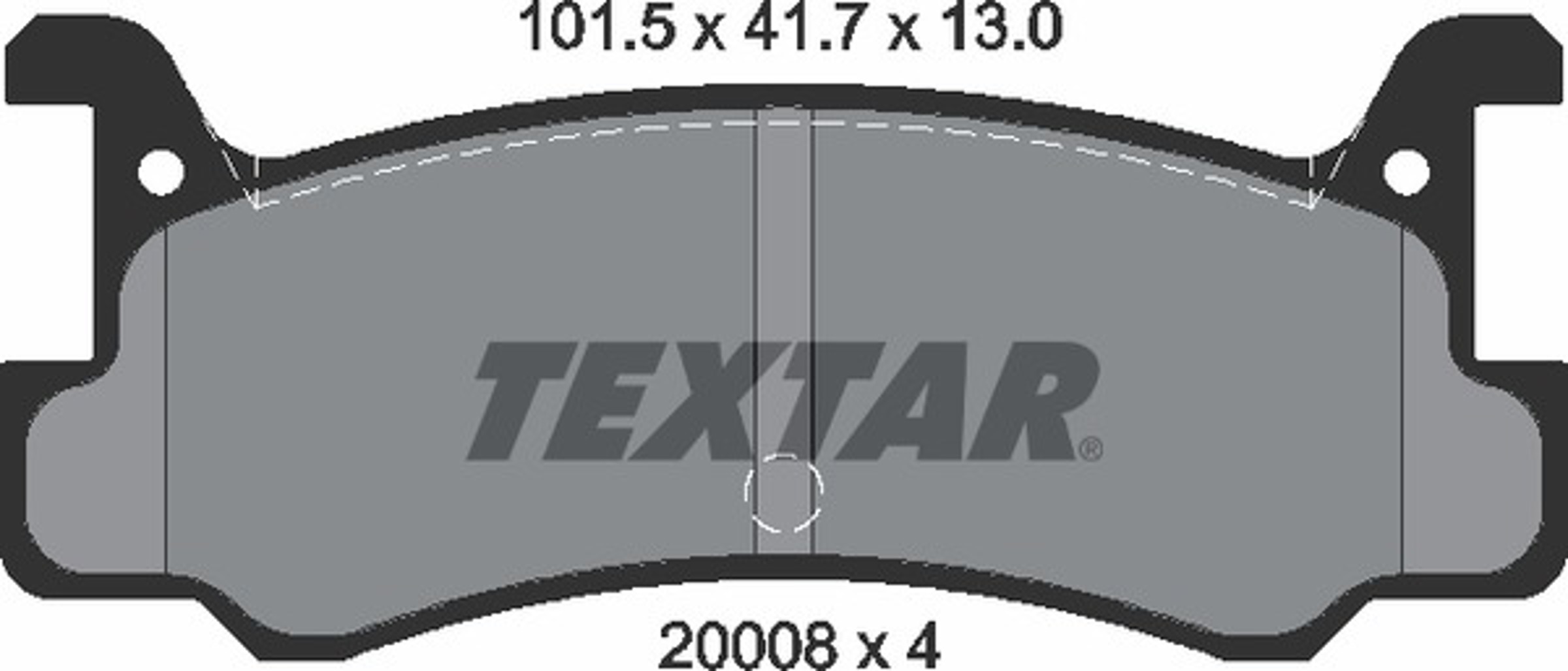 Колодки тормозные дисковые TEXTAR 2000801
