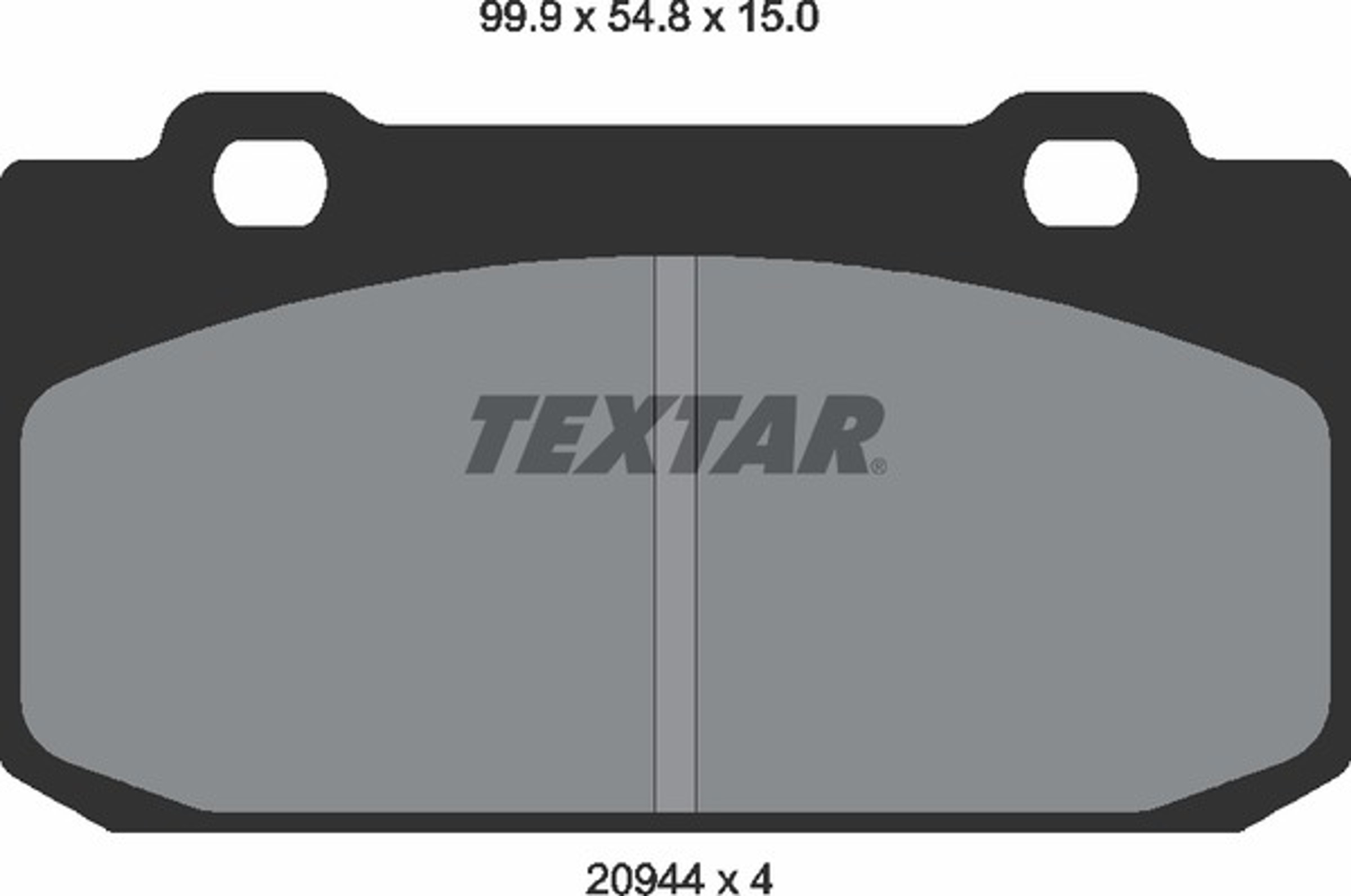Колодки тормозные дисковые TEXTAR 2094401