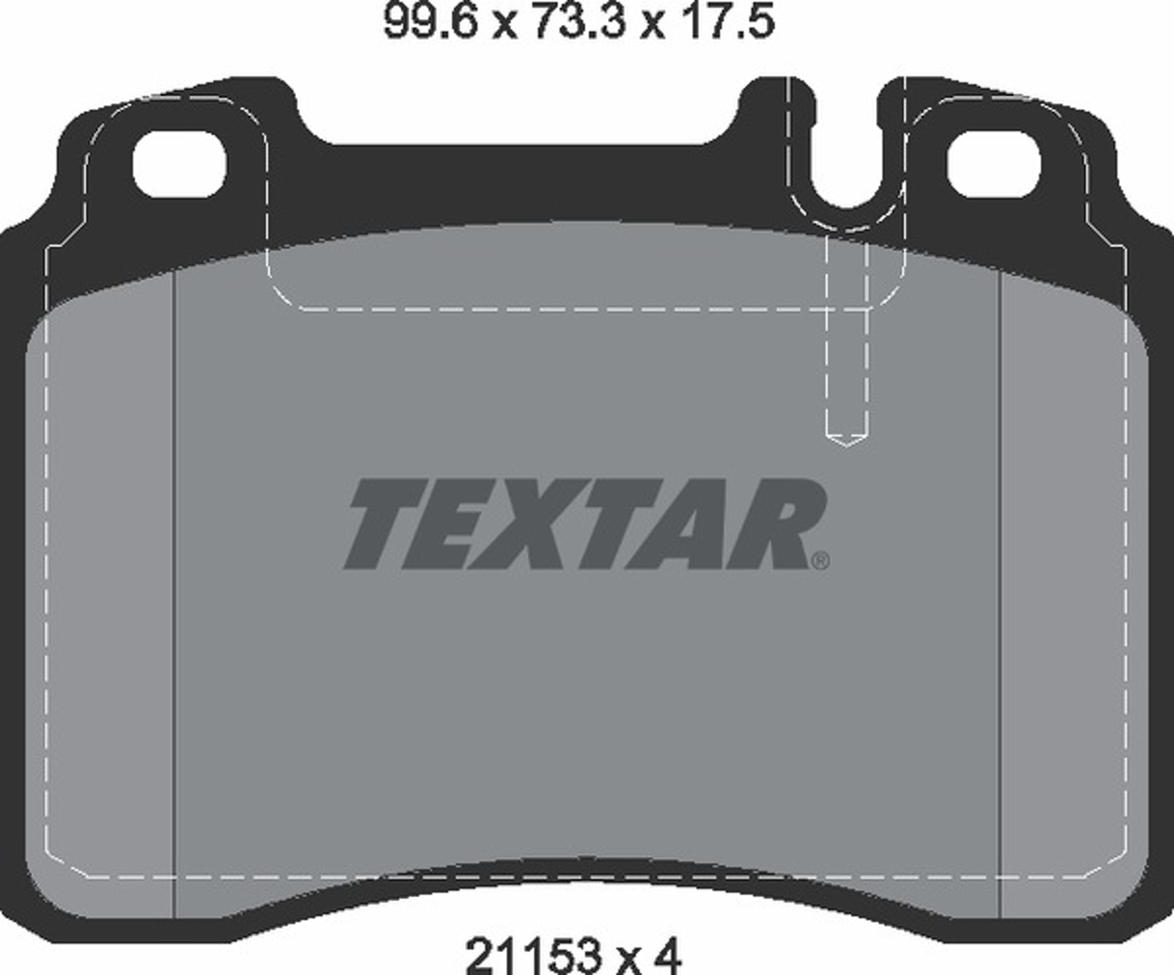 Колодки тормозные дисковые TEXTAR 2115307