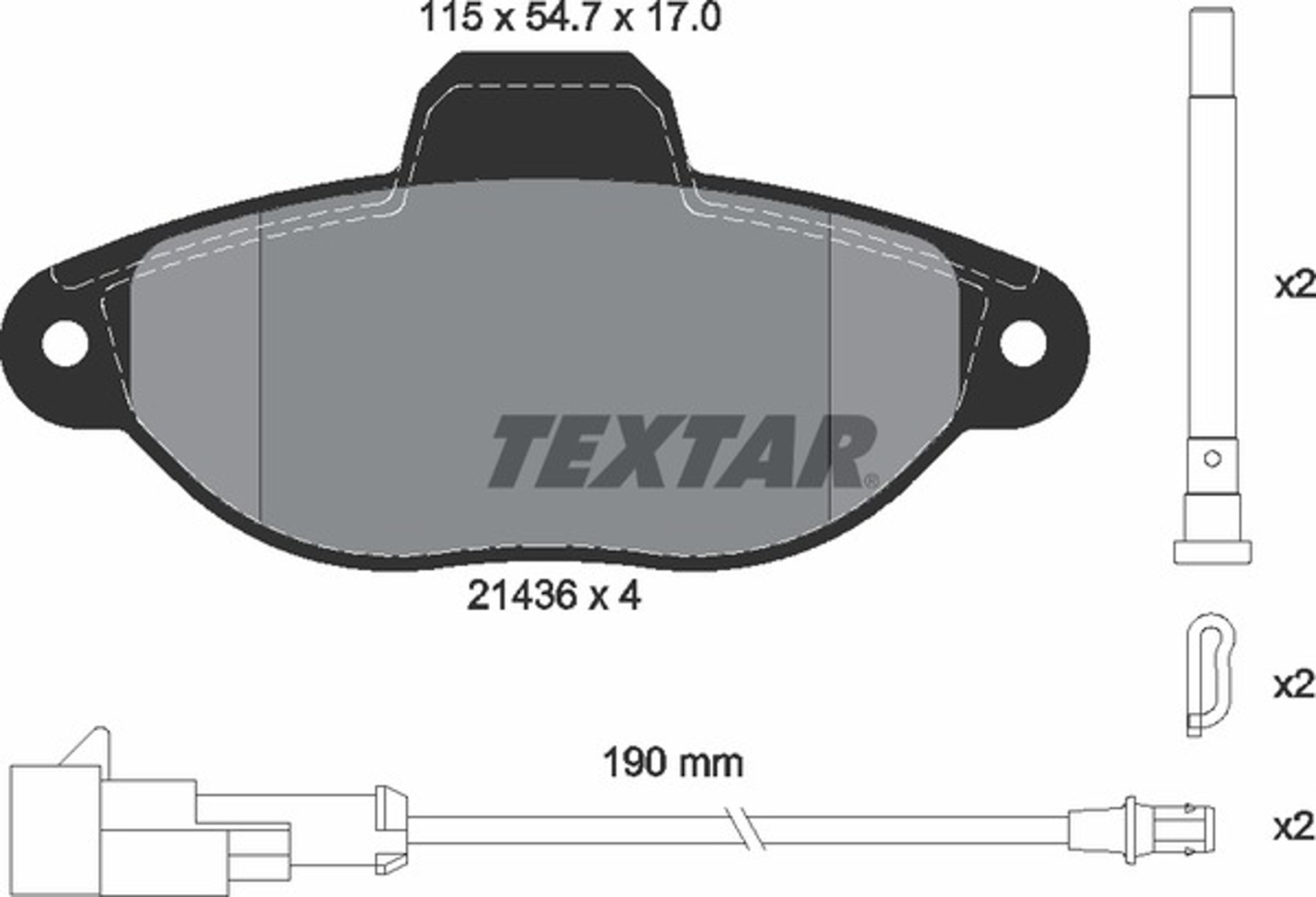 Колодки тормозные дисковые TEXTAR 2143609