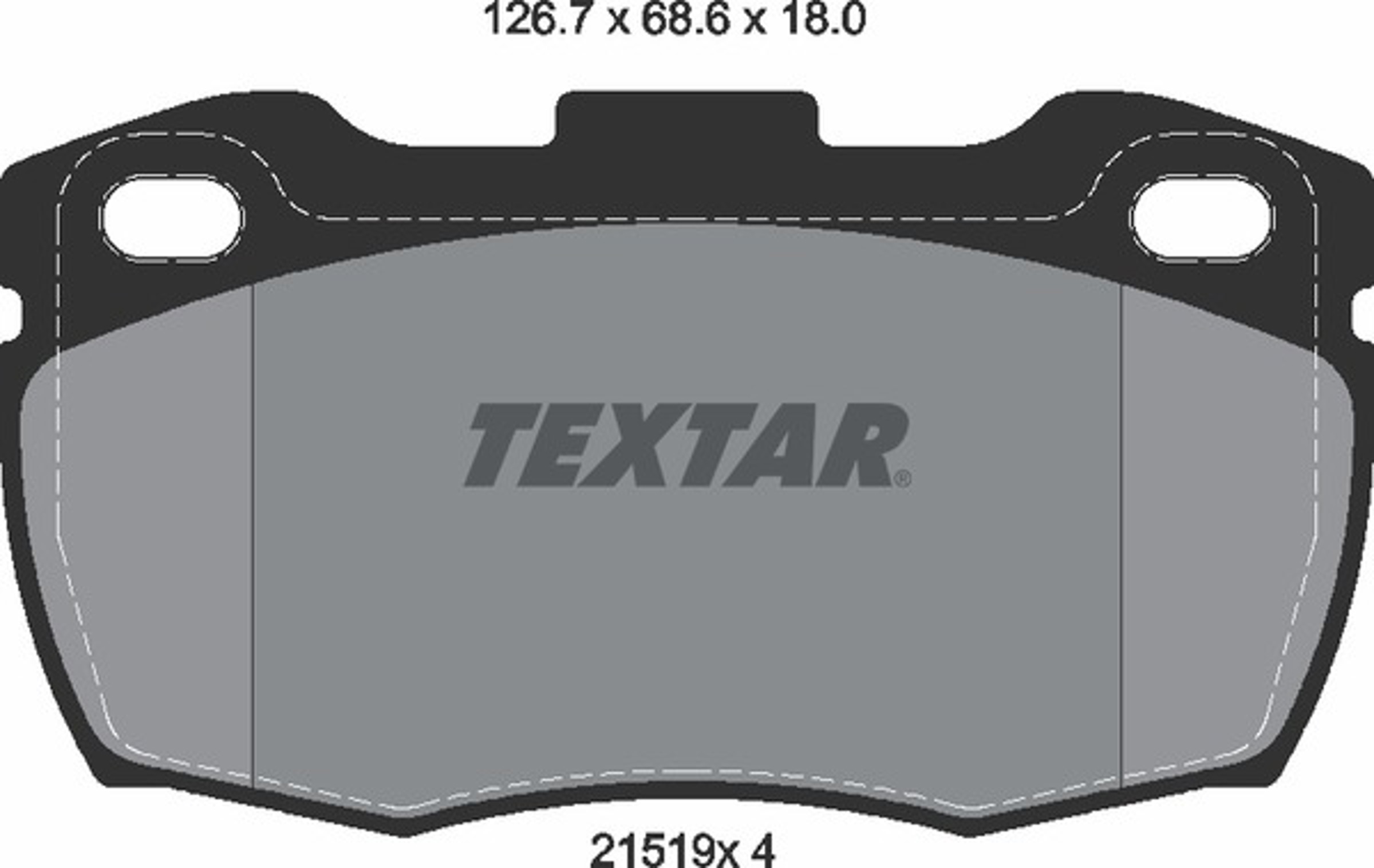 Колодки тормозные дисковые TEXTAR 2151901